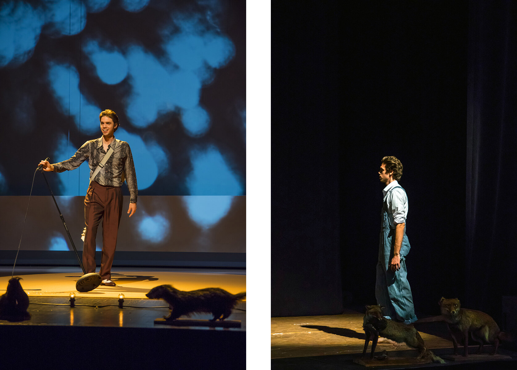 Yan Tassin dans le rôle d'Elvis