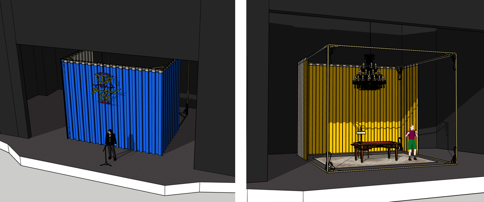 maquette sketchup scenographie
